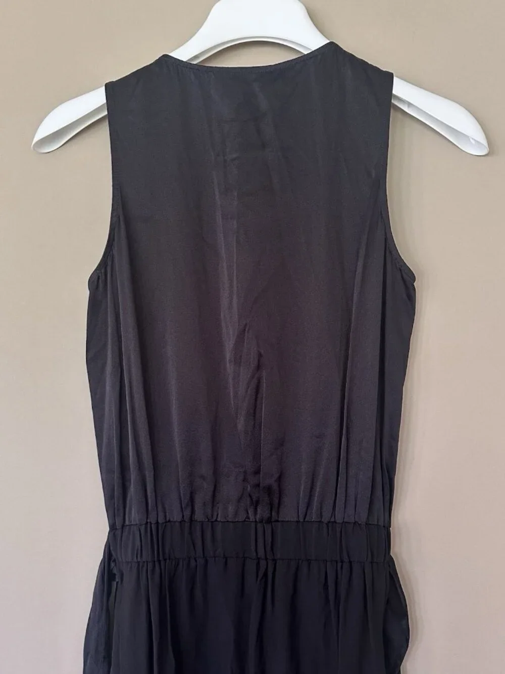 NWT Ramy Brook Silk Black Jumpsuit Women XXS Wrap Sleeveless Cocktail Classic